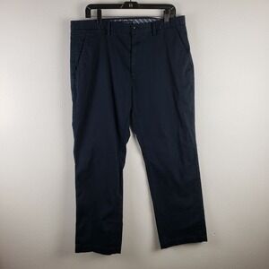 Banana Republic Men's 35x30 Vintage Straight Chino Pants Dark Blue Cotton Office